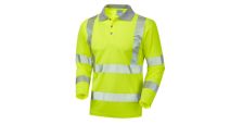 Barricane ISO 20471 Cl 3 Coolviz Plus Sleeved Polo Shirt HV Yellow